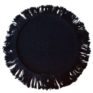 Bajo Plato Boho Negro