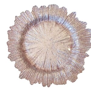 Bajo Plato Flor de Loto Rosa