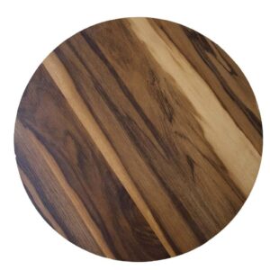 Bajo Plato de Madera Redondo