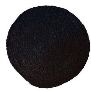 Bajo Plato Mimbre Negro