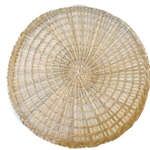 Bajo Plato Mimbre Vallarta