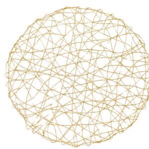Bajo Plato Telaraña Oro
