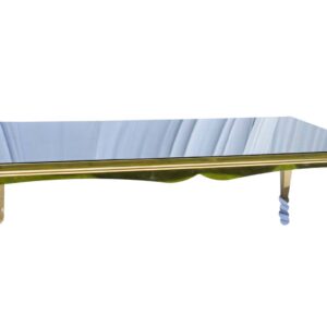 Mesa de Acero Inoxidable Dorada