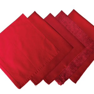 Servilletas en Tonalidades Rojas
