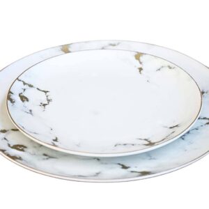 Vajilla Mármol Grisáceo