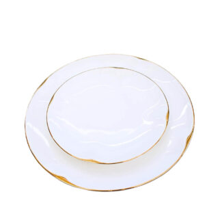 Vajilla Ondas Filo Oro